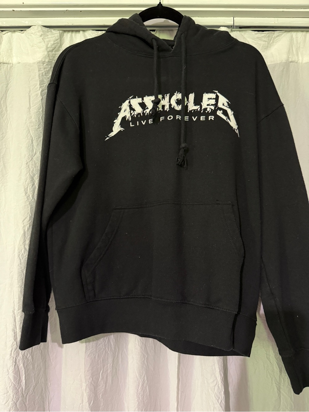 Black Graphic Hoodie Sweatshirt - Live Forever